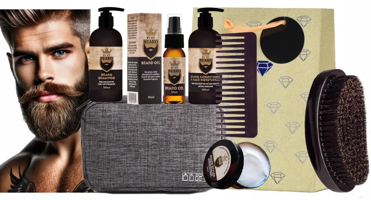zestaw do pielęgnacji brody dla początkujących