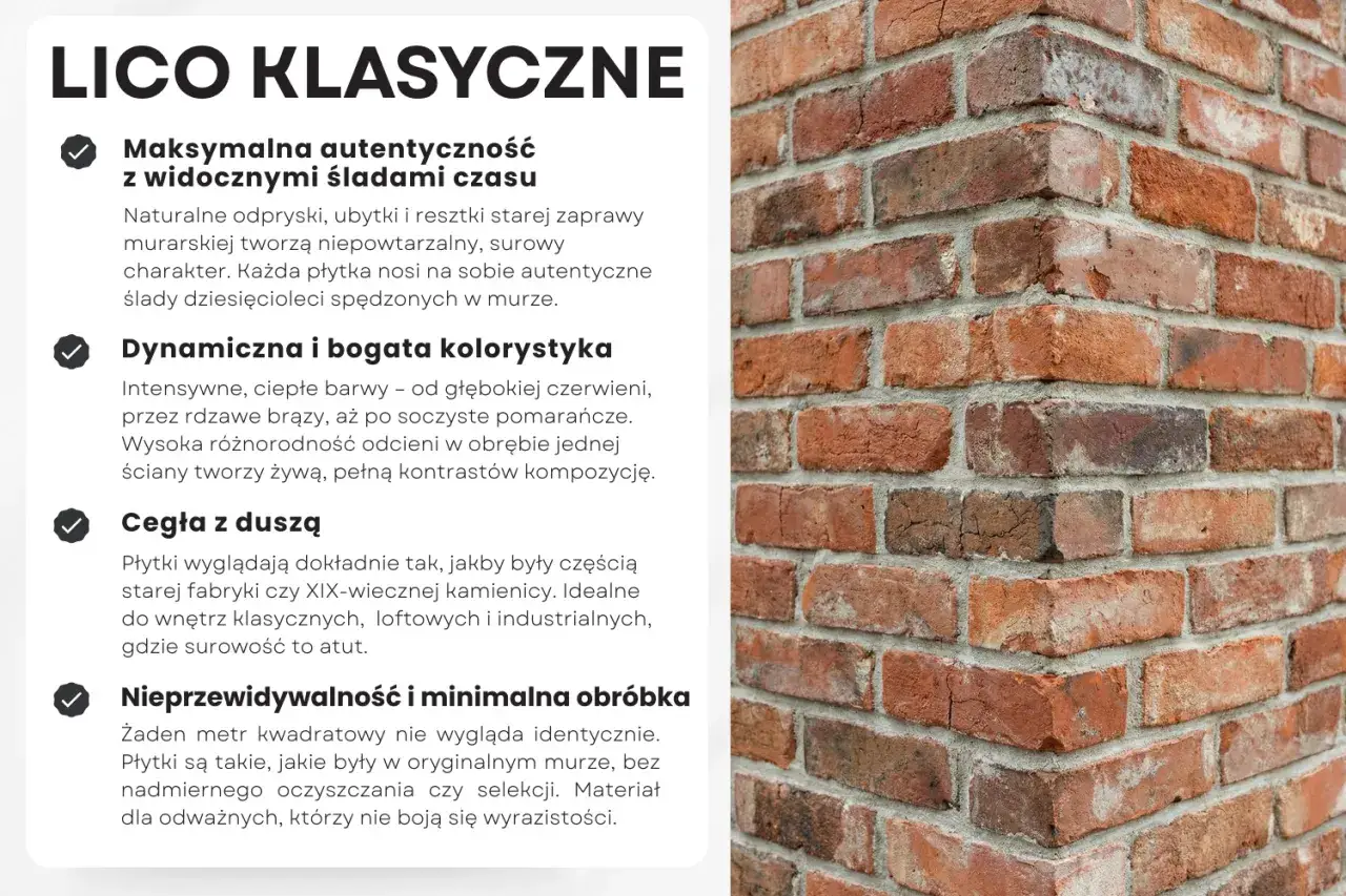 r&oacute;żne rodzaje cegły dekoracyjnej gipsowa betonowa lico