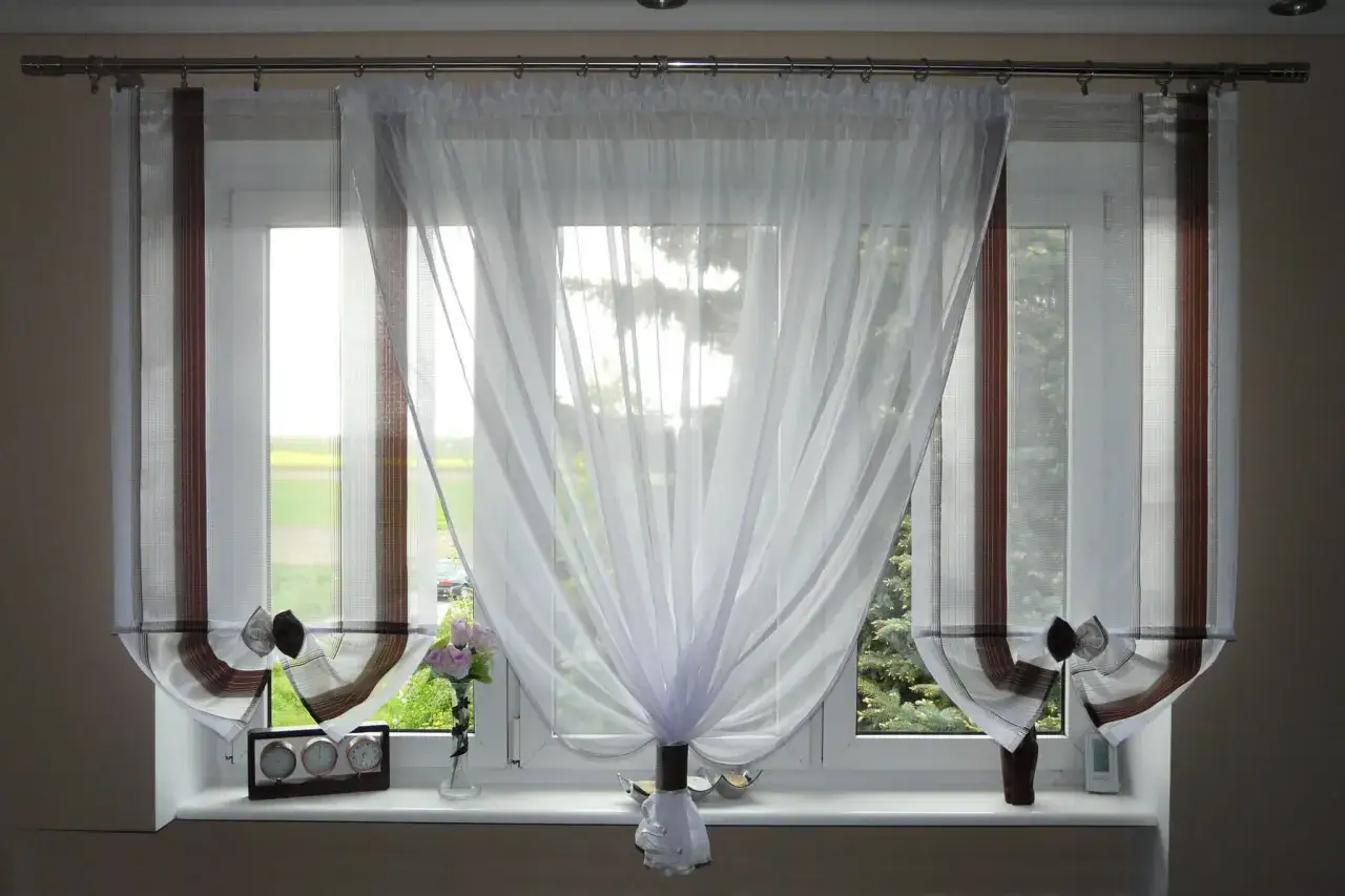 firanka wachlarz podw&oacute;jna panele