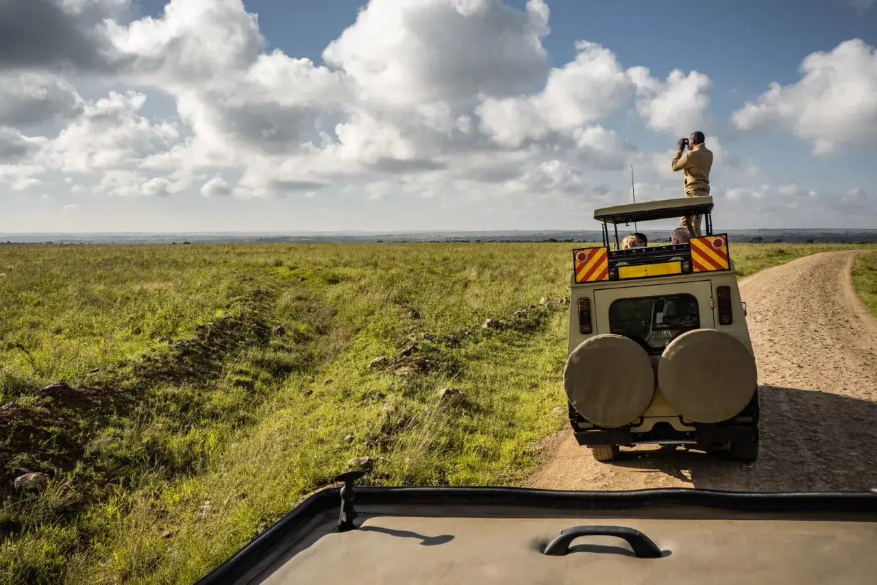 Odkrywanie dzikiej przyrody w okolicach Nairobi. Safari w otwartym samochodzie, obserwacja krajobrazu i chmur. Niezapomniane atrakcje!