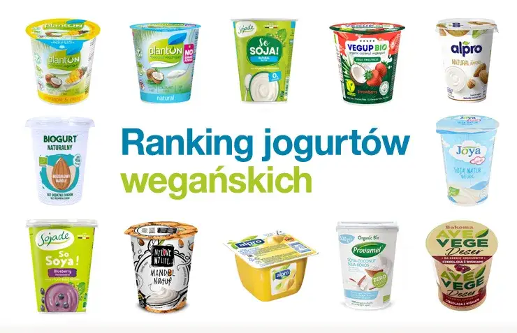 jogurty wegańskie w supermarketach Polska