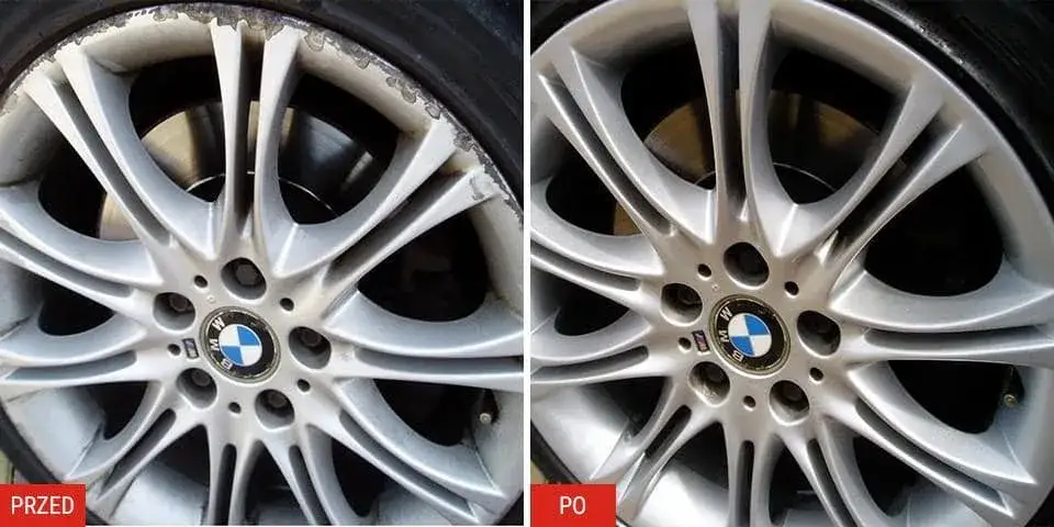 detailing felg przed i po