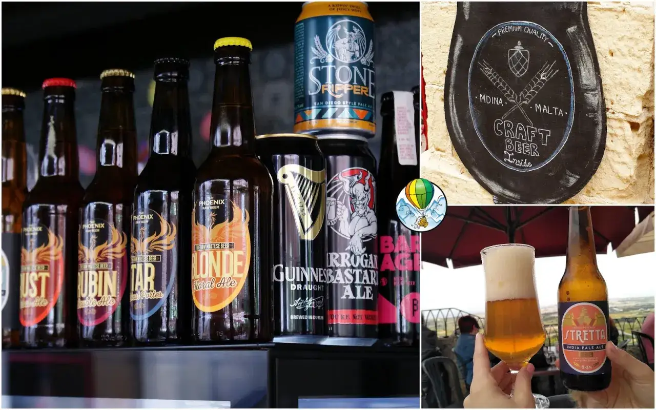 Różne piwa na Malcie, w tym lokalne Phoenix. Zastanawiasz się, ile kosztuje alkohol na Malcie? Oto kilka opcji.