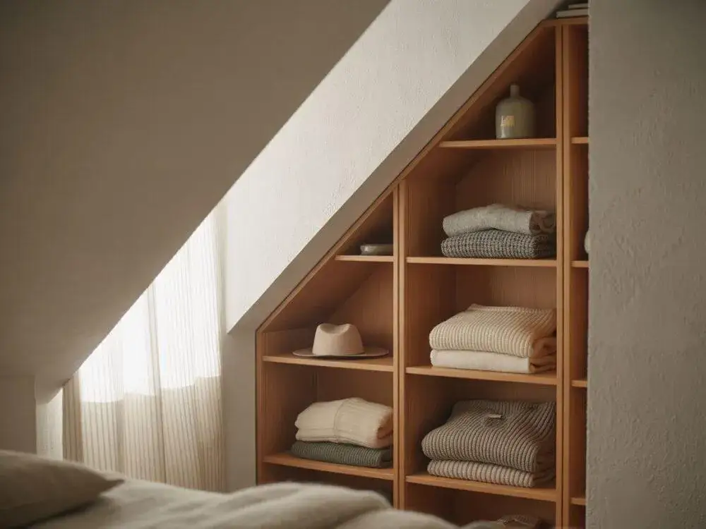 zabudowa meblowa pod skosami inspiracje