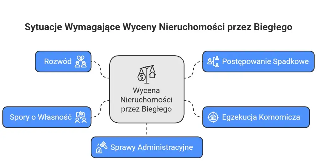 schemat procesu wyceny nieruchomości przez biegłego sądowego