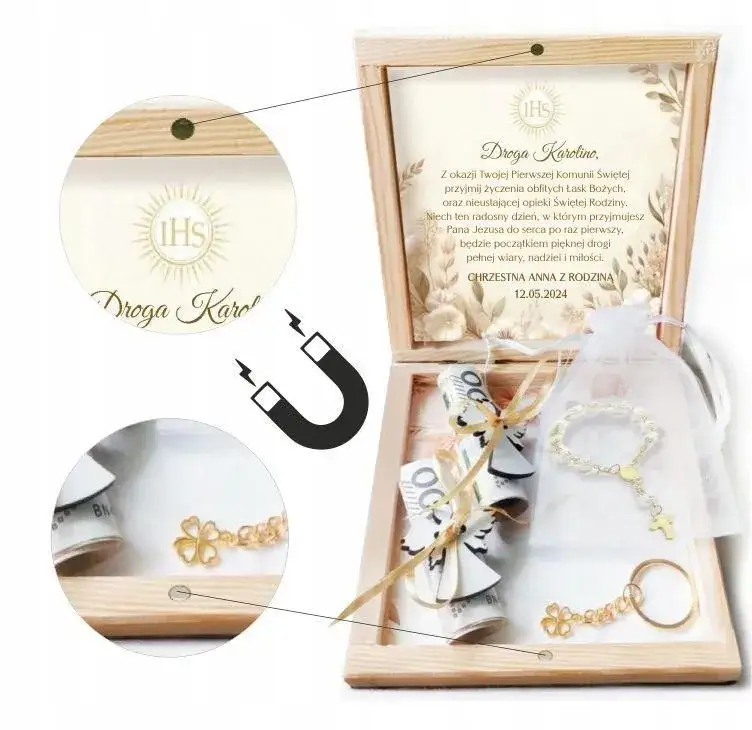 Kreatywne opakowanie na pieniądze komunijne