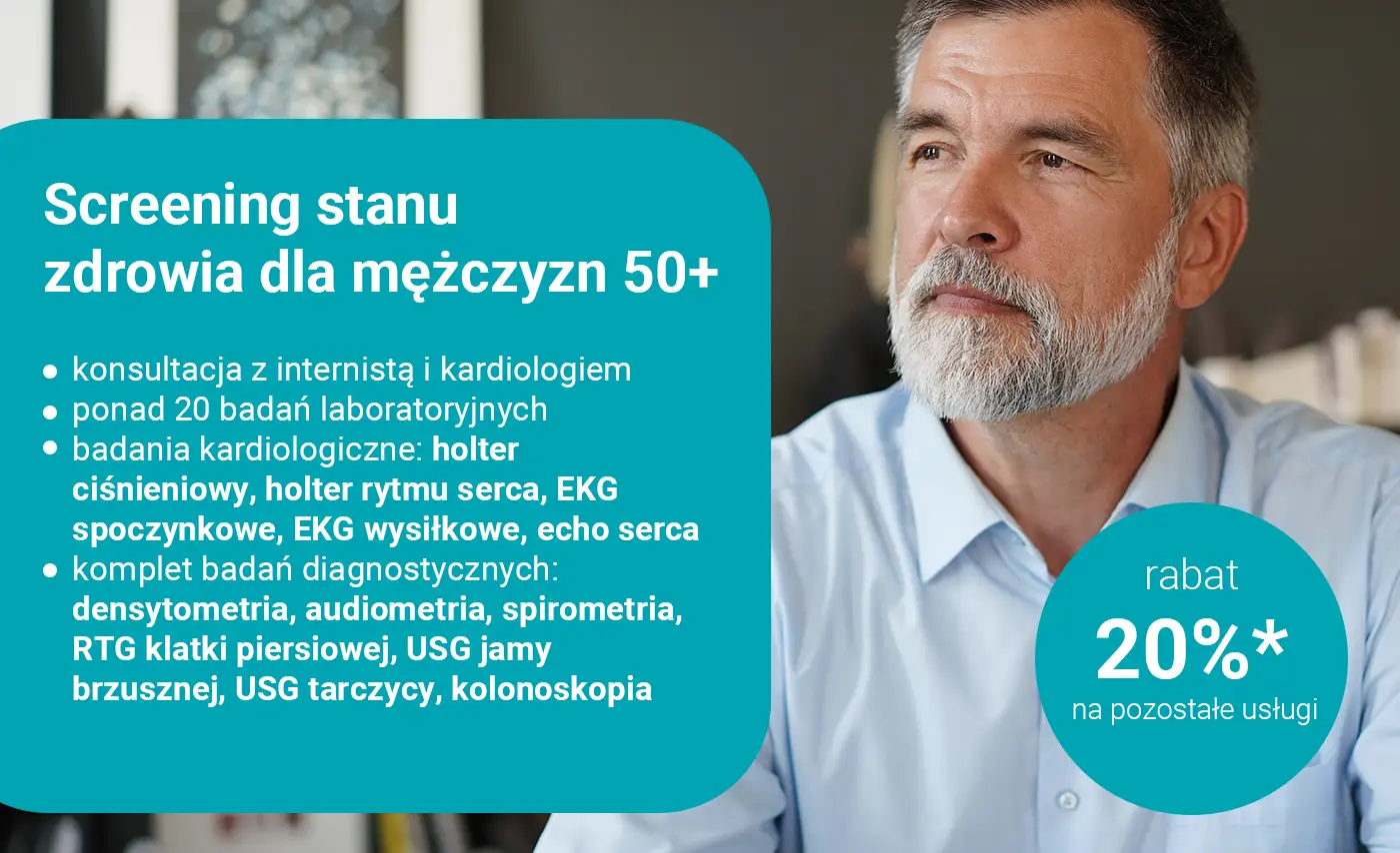 mężczyzna po 50 badania krwi profilaktyka