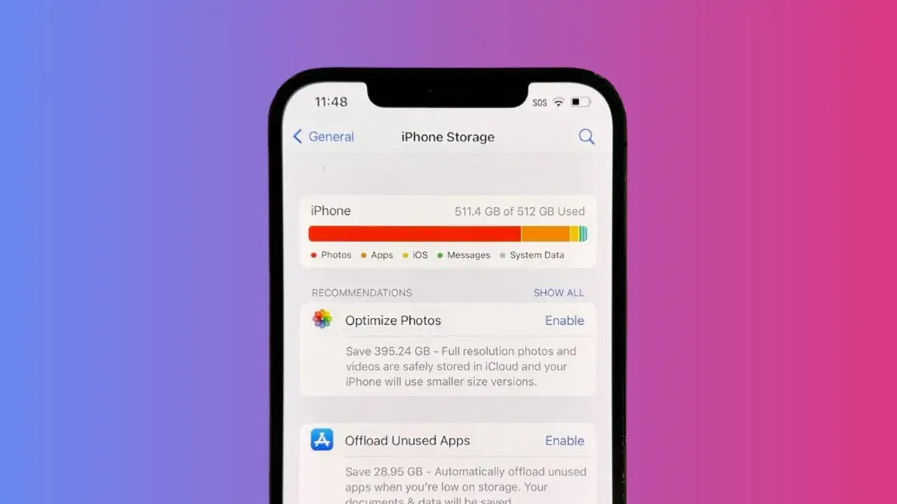 Zarządzanie pamięcią iPhone'a: zobacz, ile miejsca zajmuje pamięć podręczna aplikacji i inne dane.