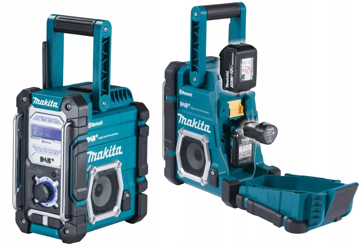 Radio budowlane Makita Bluetooth przycisk