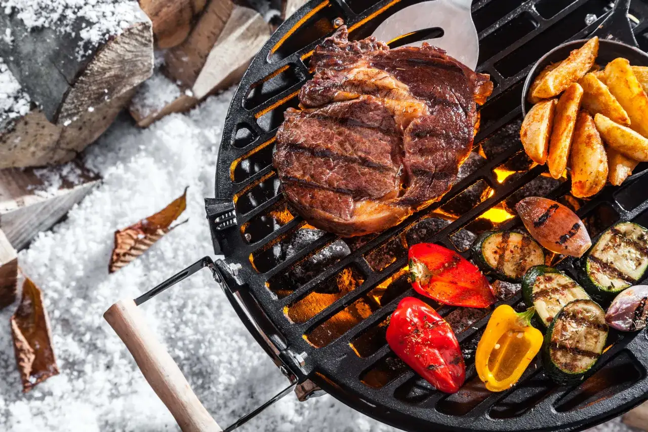 Szaszłyki i ser halloumi z ogniska