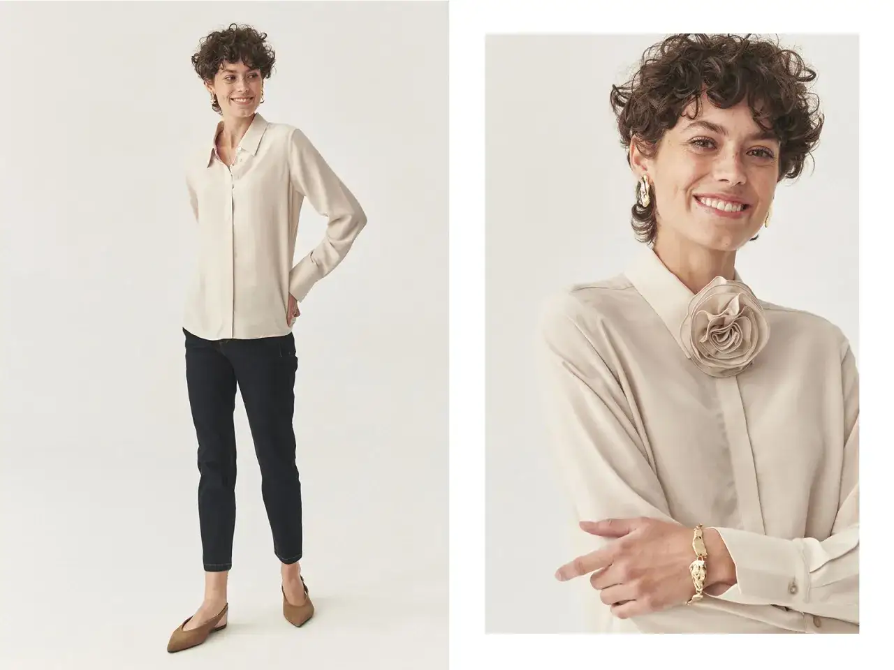 r&oacute;żne style wkładania koszuli do spodni por&oacute;wnanie