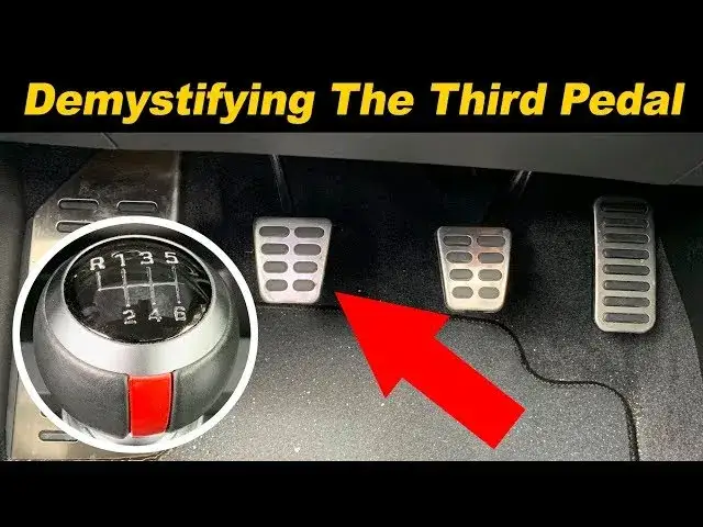 pedals in a manual car