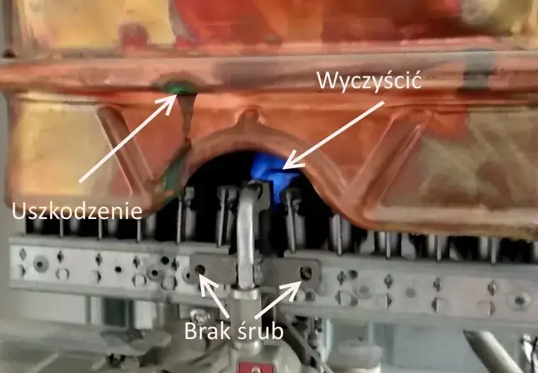 Junkers piec gazowy błąd EA