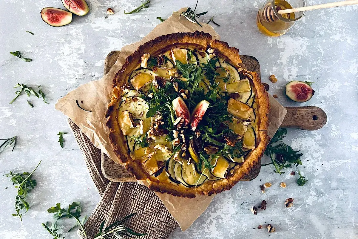 kruche ciasto wytrawne tarta