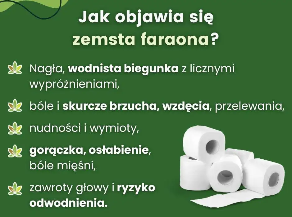 Zemsta faraona objawy zapobieganie Egipt