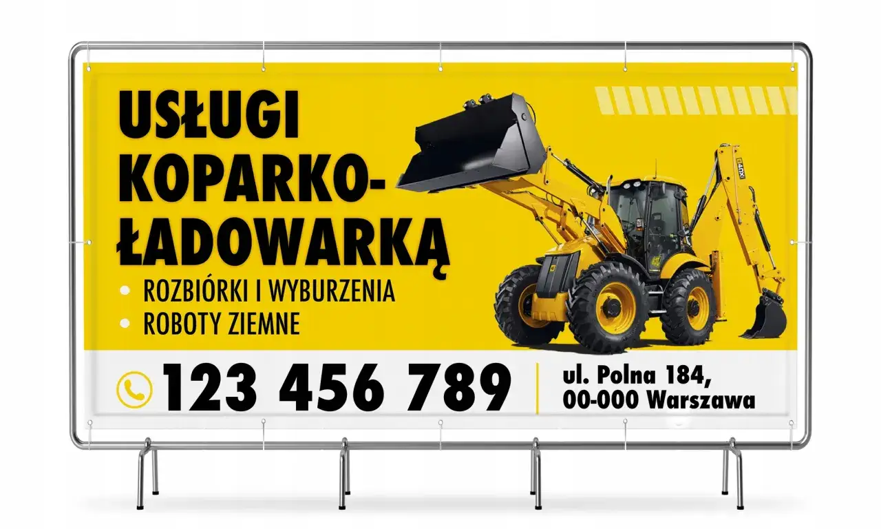 reklama usług koparką lokalnie