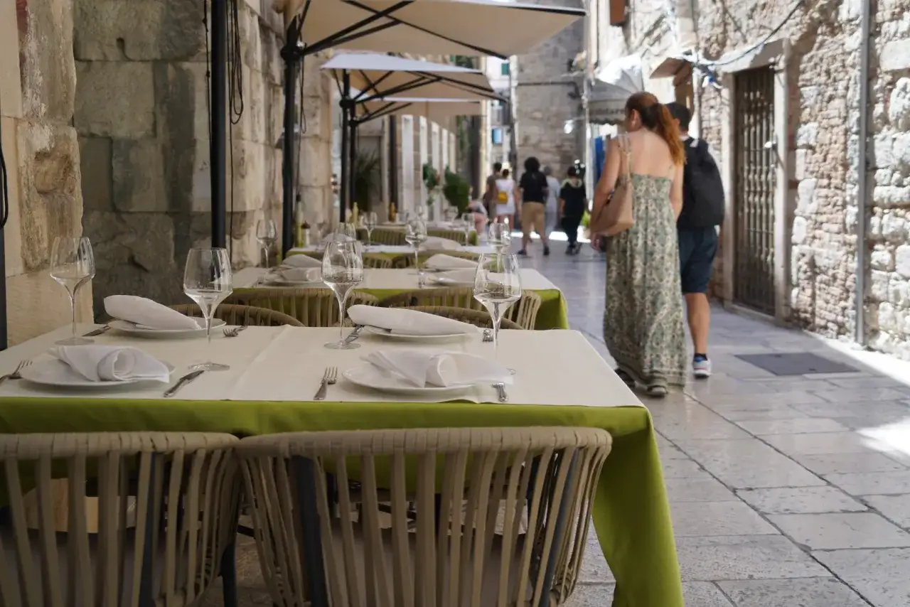 Mapa restauracji Split Chorwacja