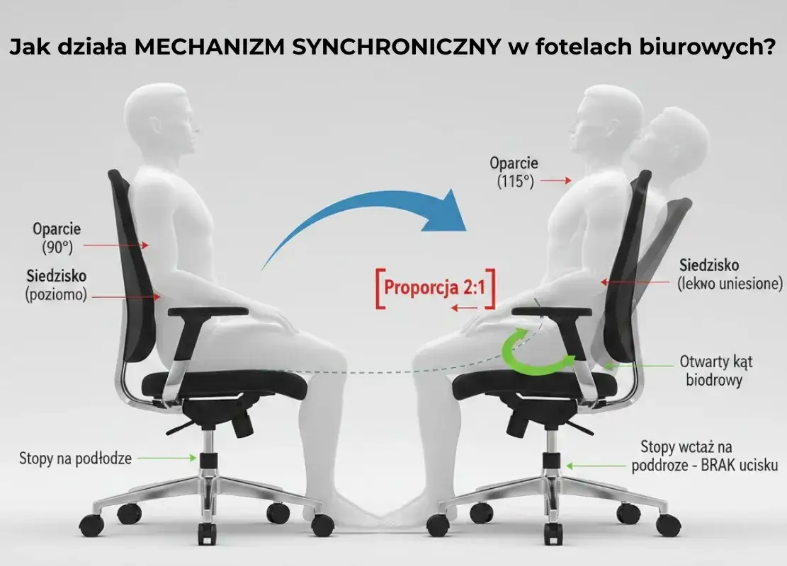mechanizm synchron krzesło biurowe por&oacute;wnanie