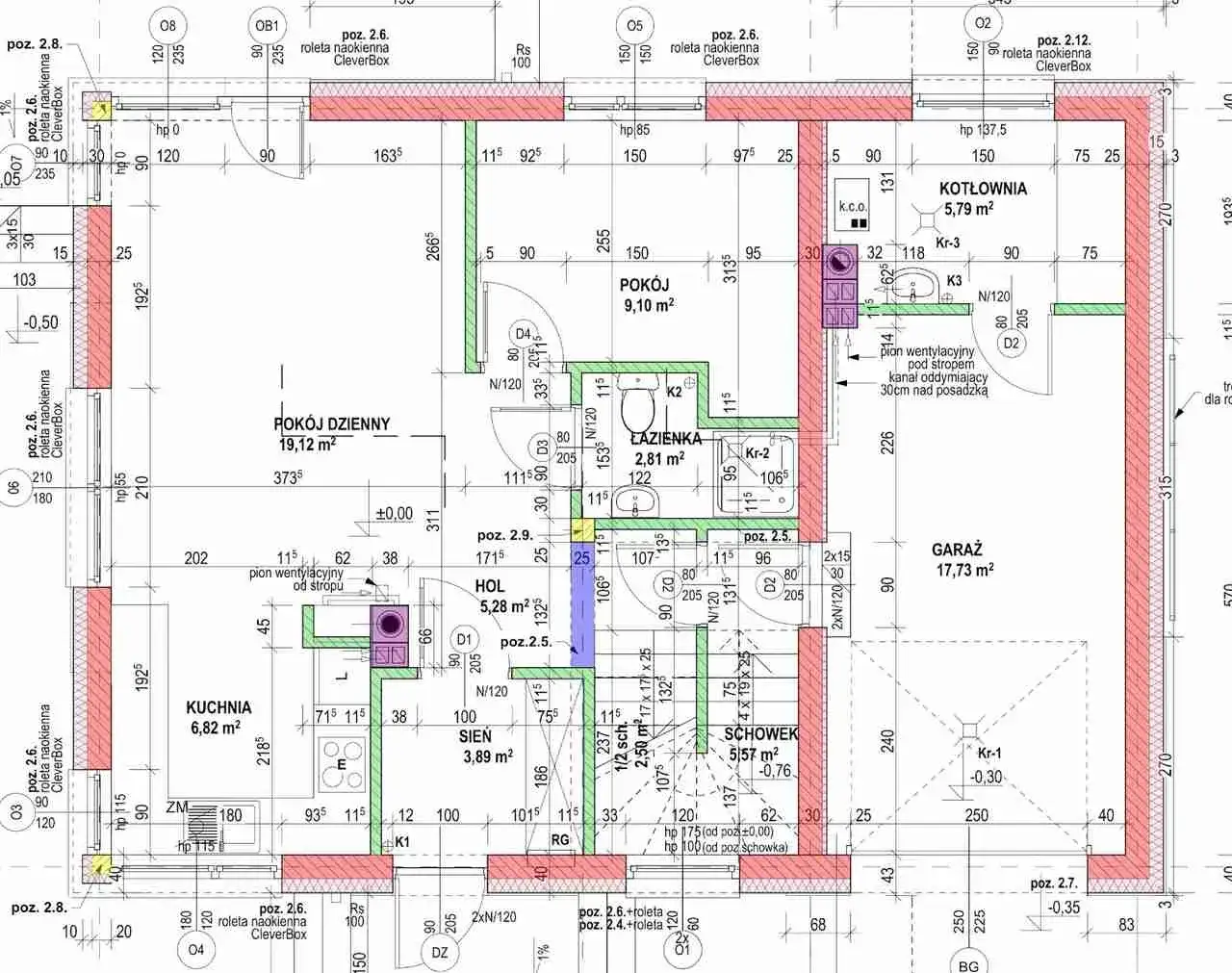 por&oacute;wnanie wytyczenia prostego i skomplikowanego budynku na planie