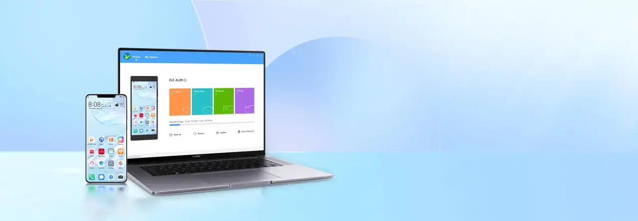Huawei HiSuite interfejs programu