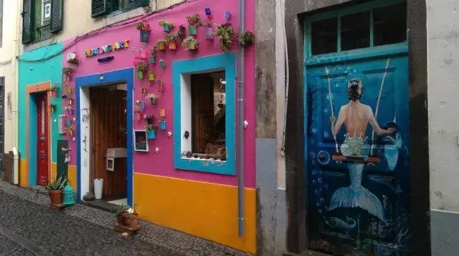 Funchal malowane drzwi Zona Velha