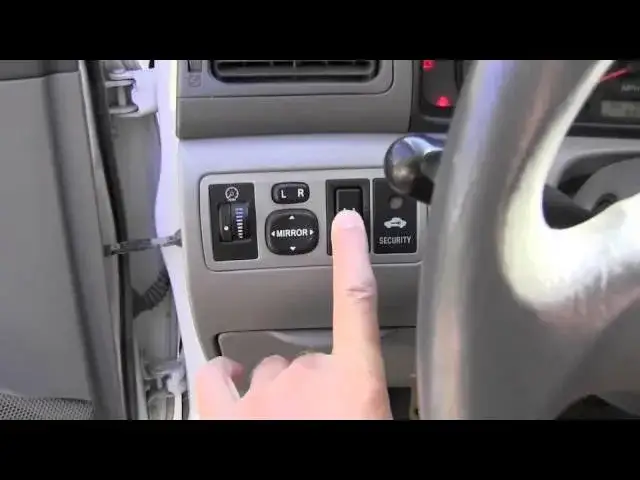 przycisk reset tpms toyota corolla starsze modele