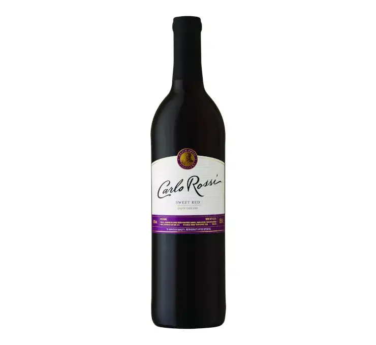 Carlo Rossi Sweet Red z deserem czekoladowym