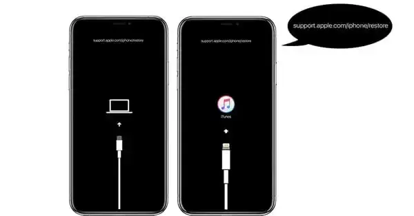 Proces aktualizacji iOS na ekranie iPhone'a