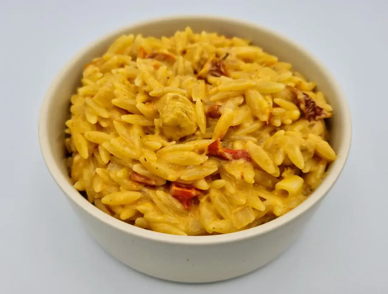 makaron orzo w sosie kremowy