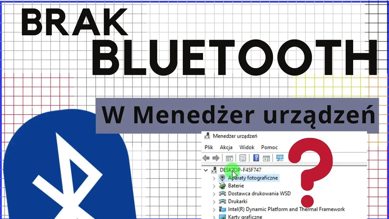 ikona bluetooth w windows, menedżer urządzeń bluetooth
