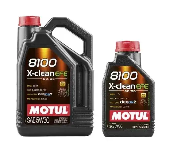 Oryginalne opakowanie Motul 8100 X-clean+ 5W-30
