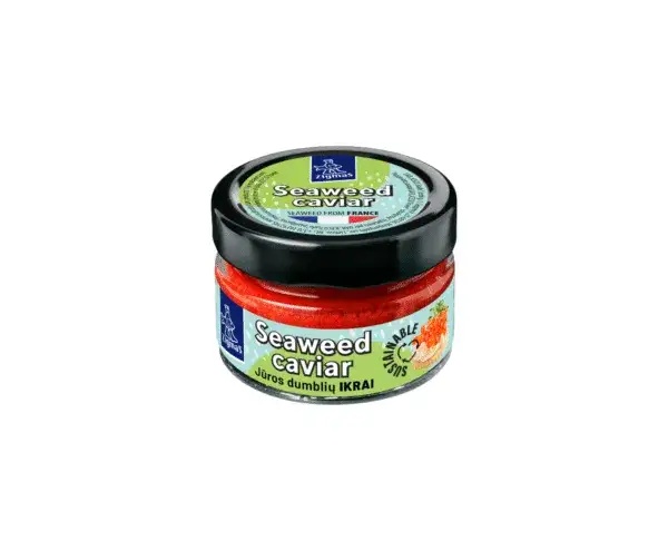 kawior wegetariański z alg r&oacute;żne kolory