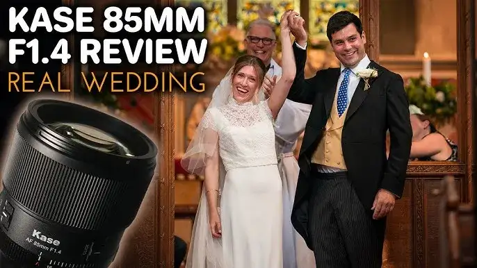 Wedding photographer taking portraits with 85mm lens