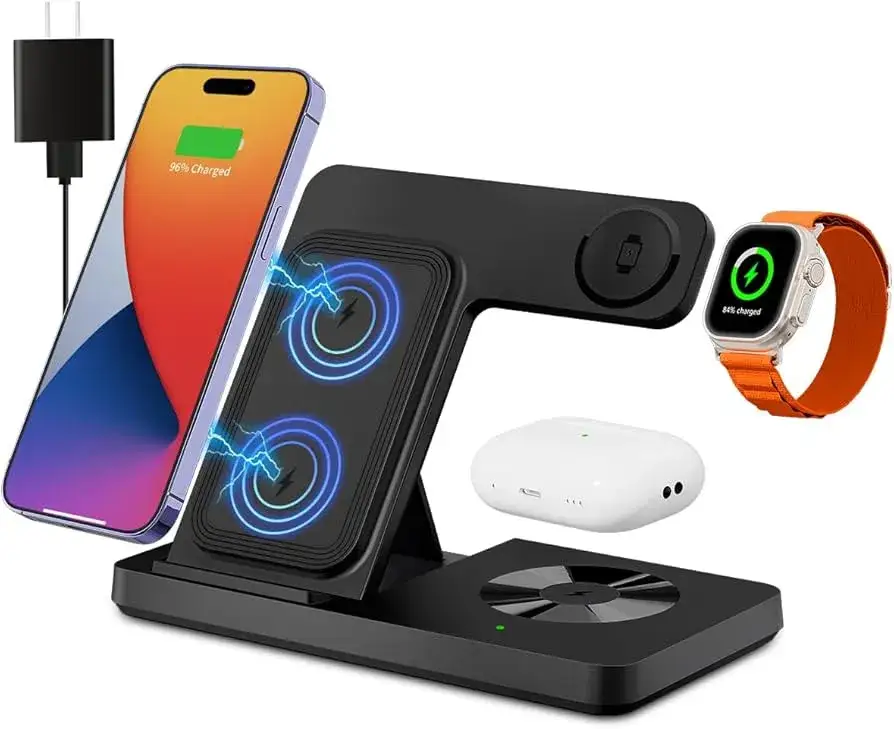 3-in-1 Ladestation Apple Watch iPhone AirPods
