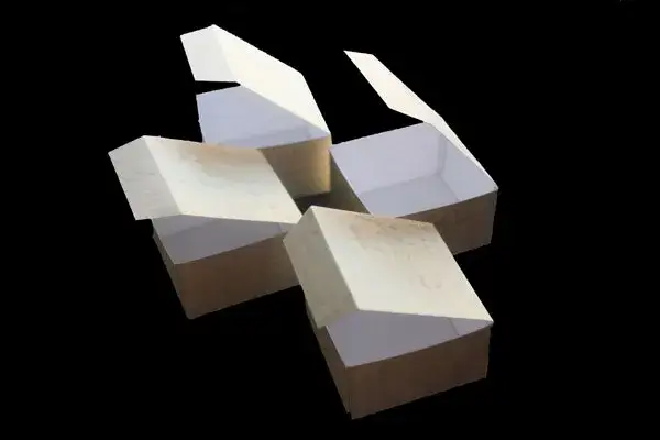 jak zrobić pudełko z kartonu z wieczkiem schemat