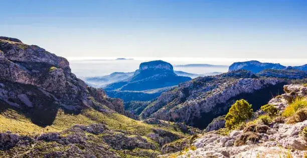 Serra de Tramuntana widok na góry i wioskę