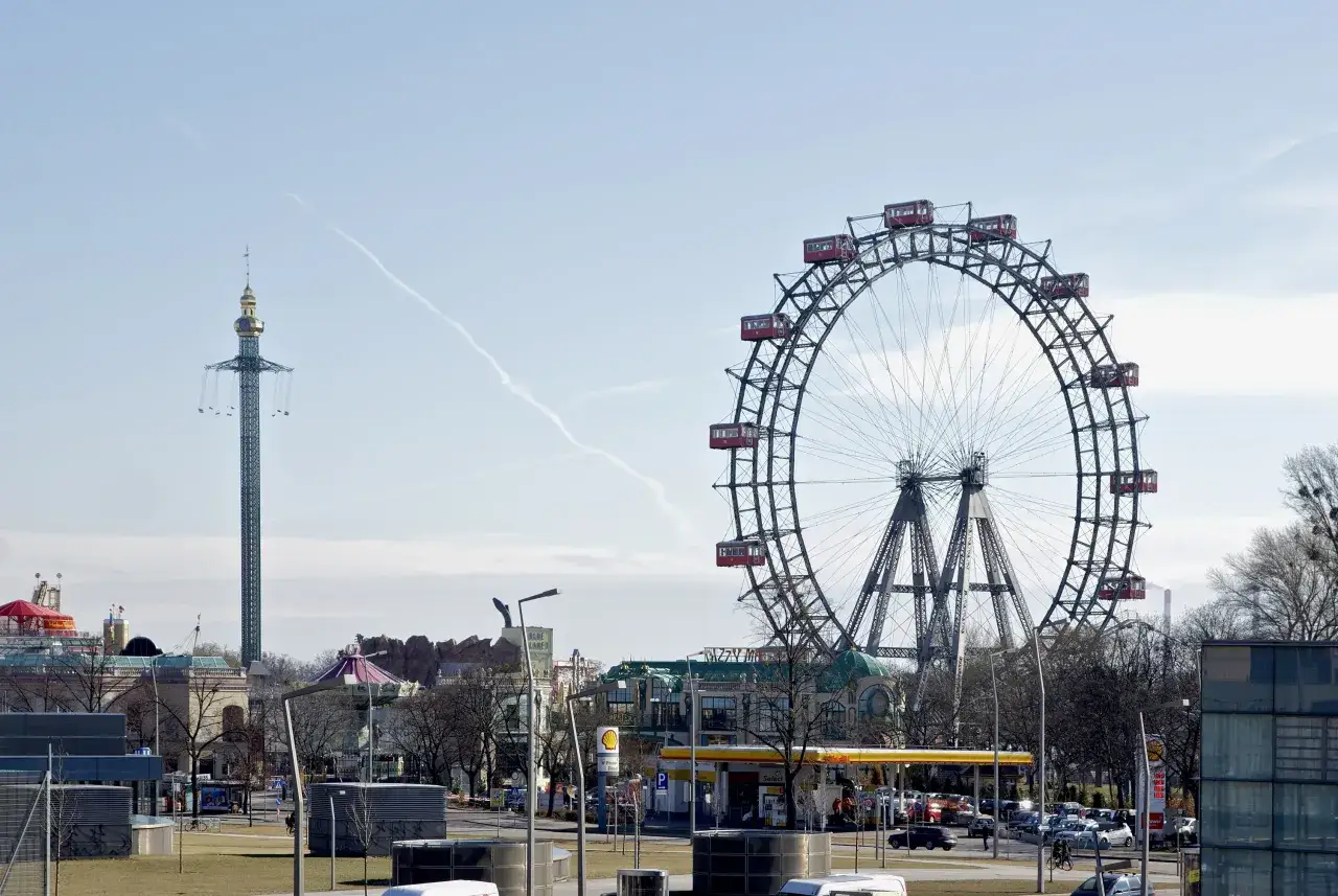 Wiener Riesenrad und Praterturm