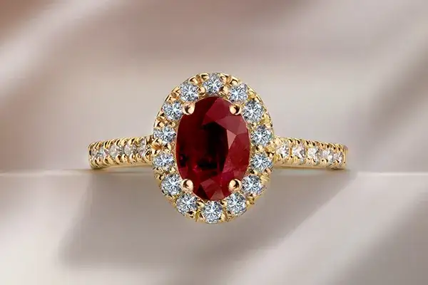 prezenty na 40 rocznicę ślubu klasyczne rubinowe biżuteria