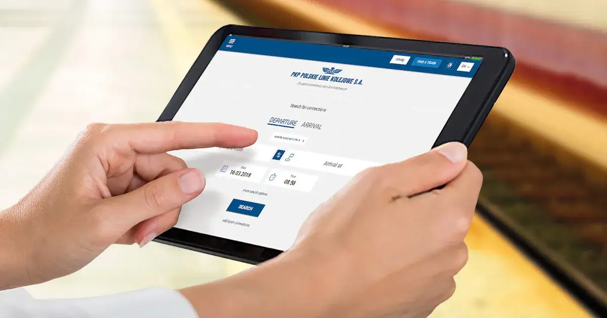 Wyszukiwanie pociągu po stacji Portal Pasażera