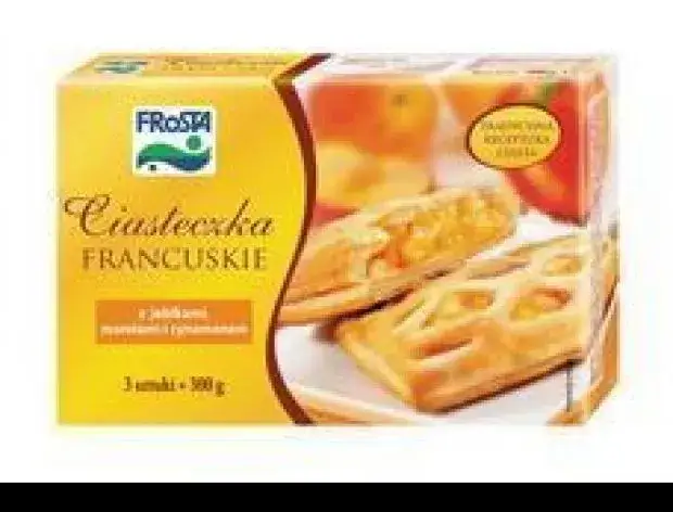 mrożone ciastka francuskie w pojemniku