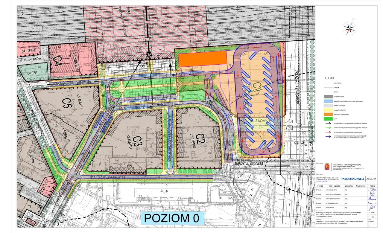 Dworzec Zachodni Warszawa PKS mapa stanowisk