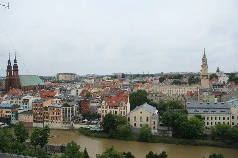Wieża Piastowska Opole panorama