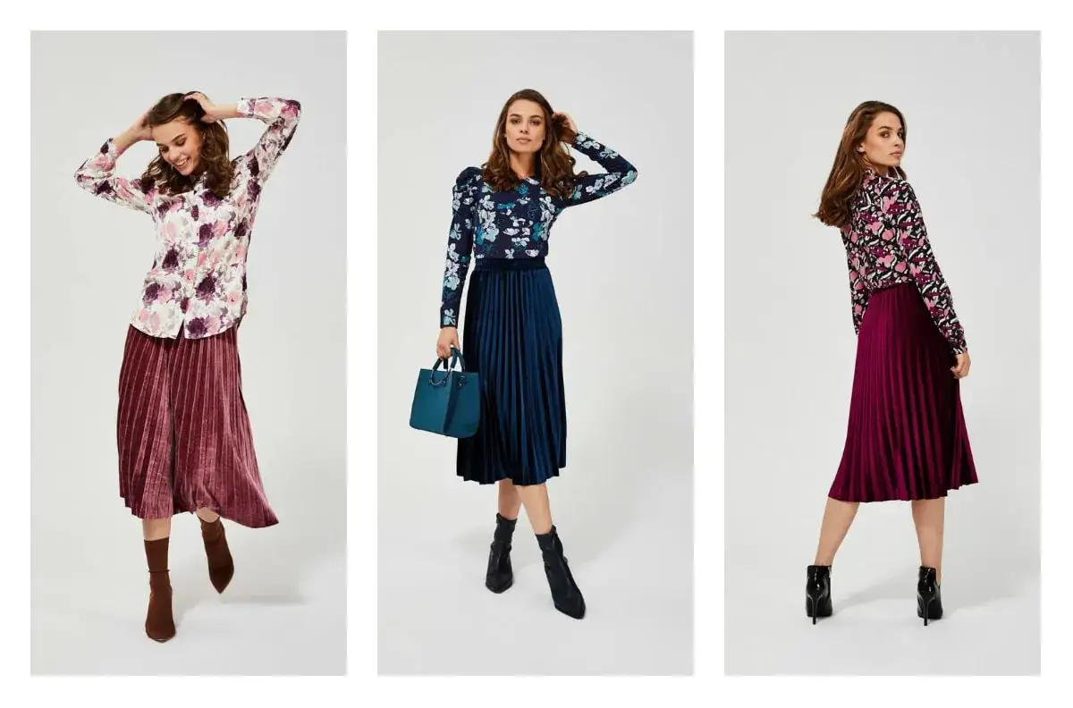 plisowana sp&oacute;dnica stylizacje casual eleganckie