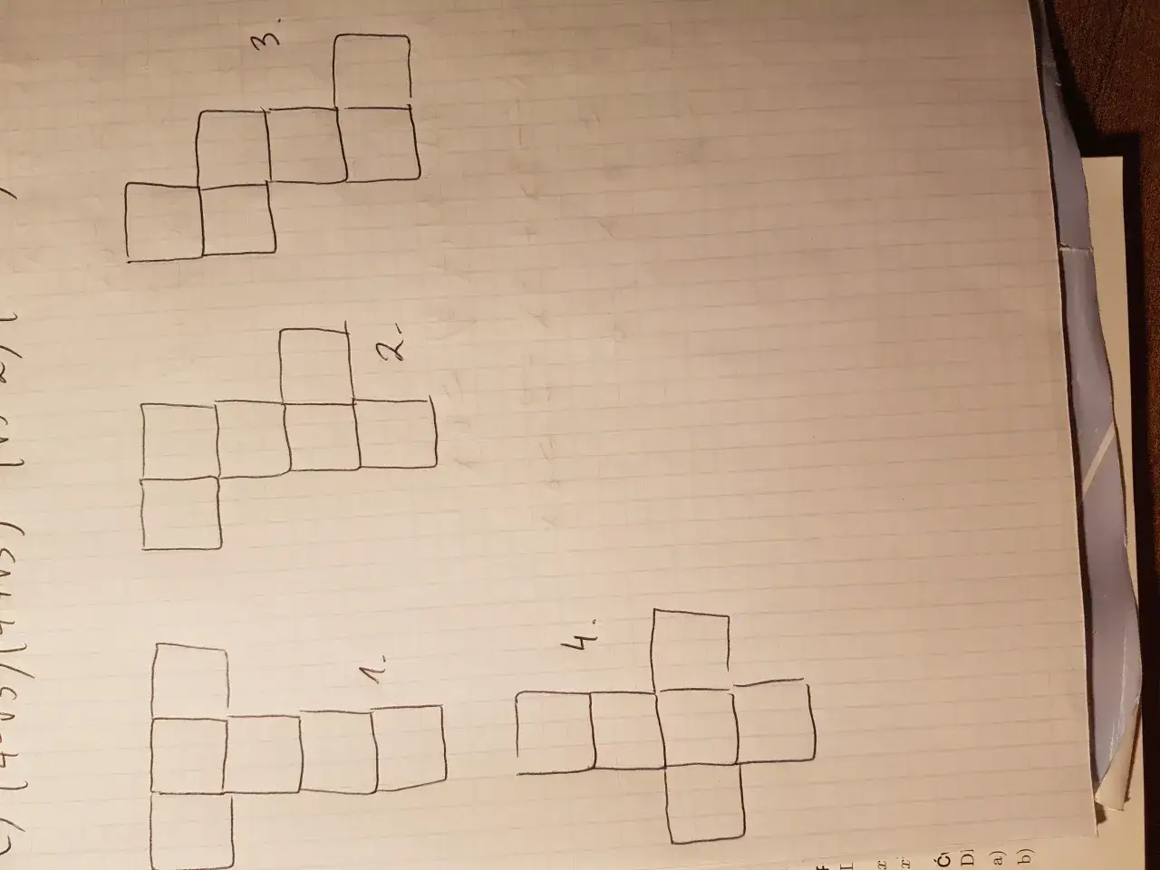 r&oacute;żne siatki sześcianu