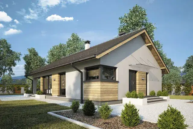 r&oacute;żne typy dom&oacute;w na małej działce wizualizacje