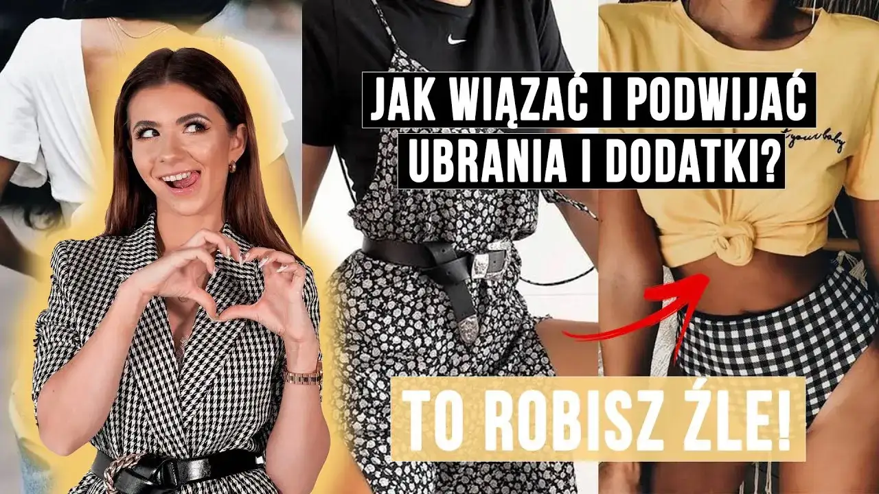 jak zawiązać bluzę na biodrach instrukcja