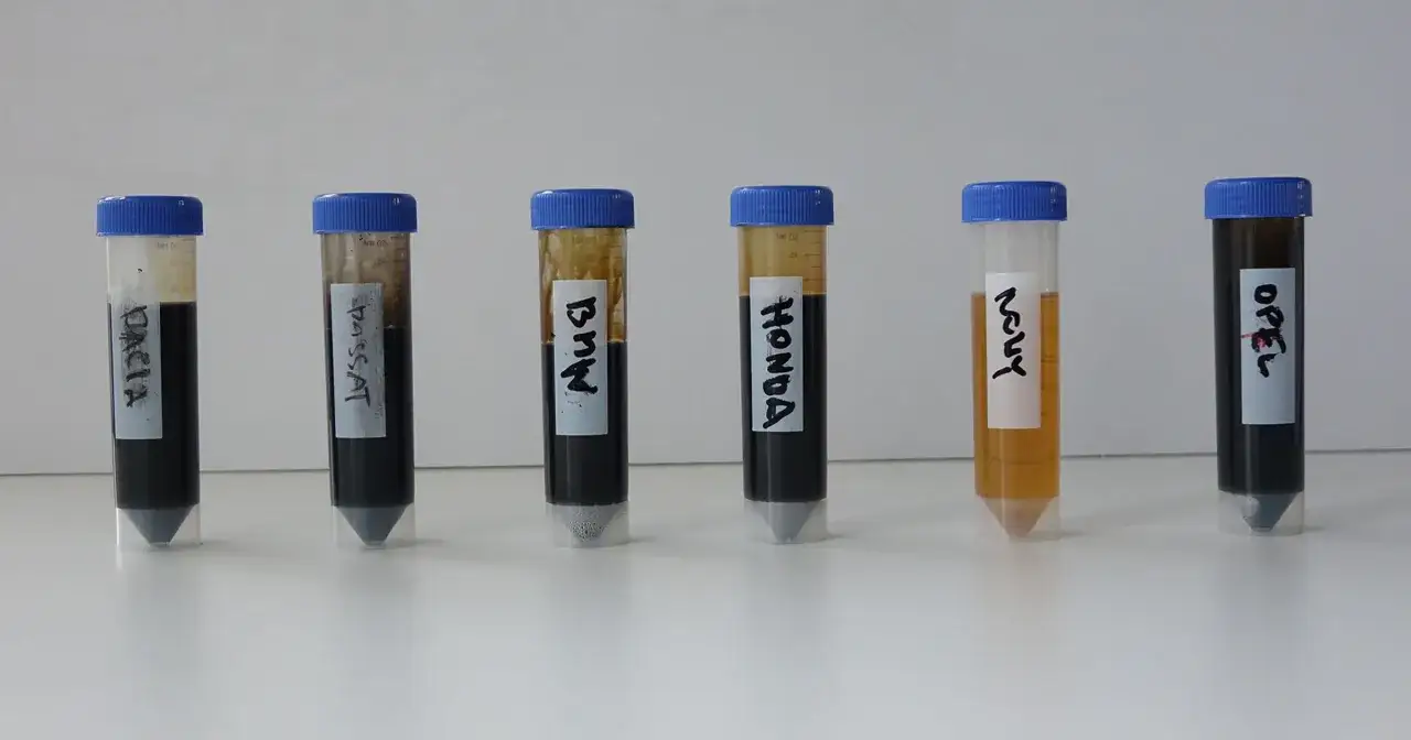 olej silnikowy nowy a zużyty por&oacute;wnanie