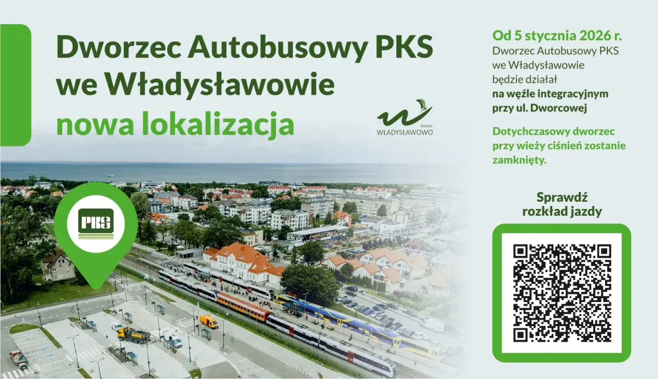 Nowa lokalizacja dworca autobusowego PKS we Władysławowie. Sprawdź rozkład jazdy PKS Gdynia.