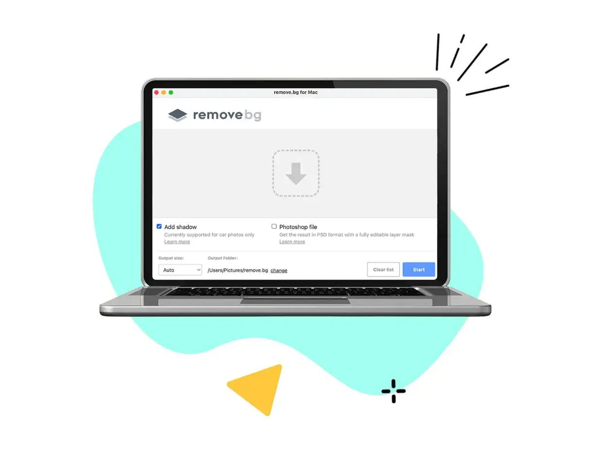 interfejs remove.bg usuwanie tła