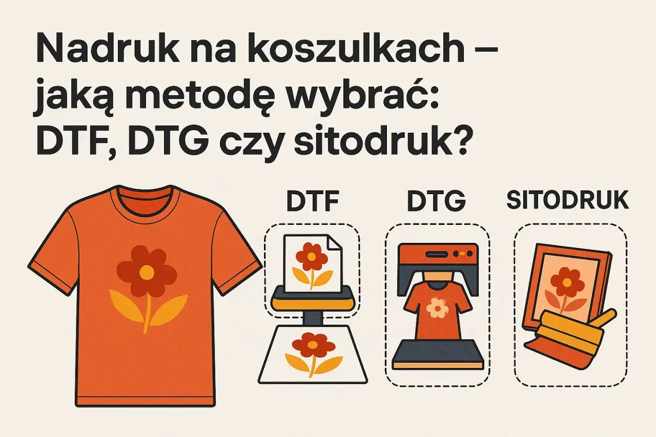 por&oacute;wnanie technologii nadruku na odzieży flex dtf sitodruk